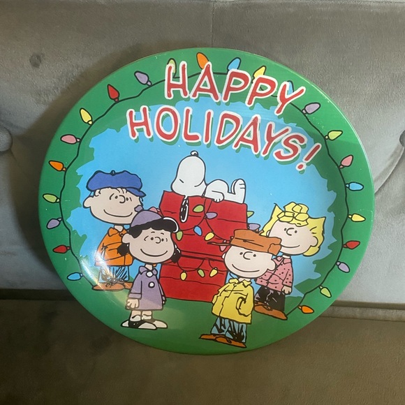 Peanuts Holiday Plate - Picture 1 of 7